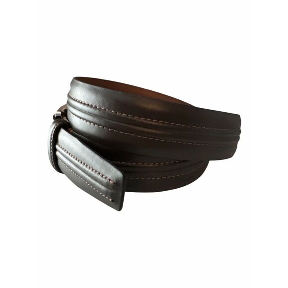 Brighton VENETO Italian Calfskin Leather Brown Belt Size 34 M11328 Unisex main image 5